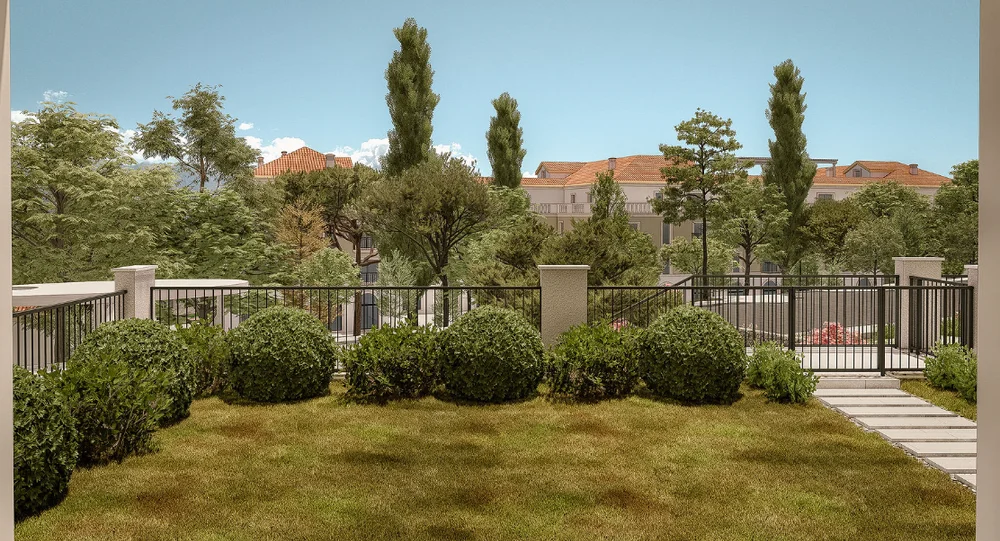 Apartment with a Private Garden in the Dynamic Heart of Lustica Bay