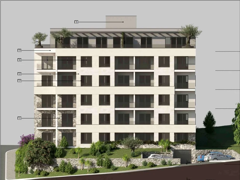 New Building under Construction in Dubovica, Budva