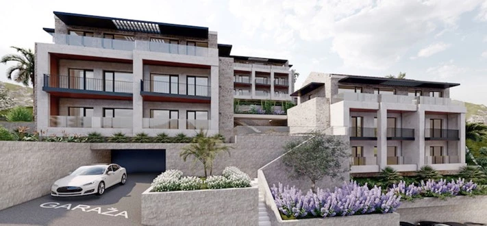 Neuer Wohnkomplex im Bau in Muo, Kotor