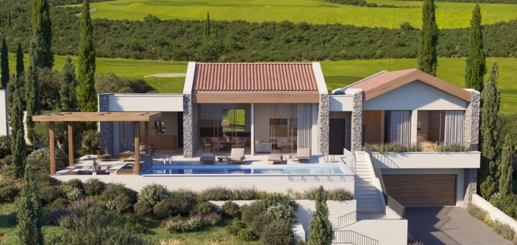 Вилла 275 м2 на вершине первого гольф-курорта Черногории