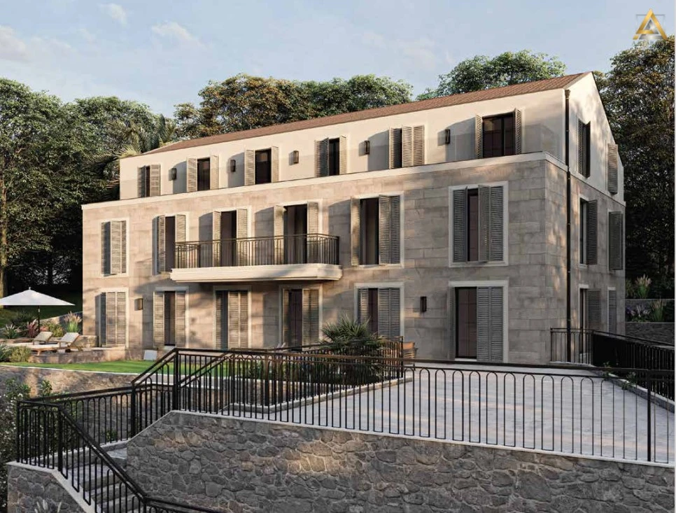 Neue Apartments im Bau in Prčanj, Kotor