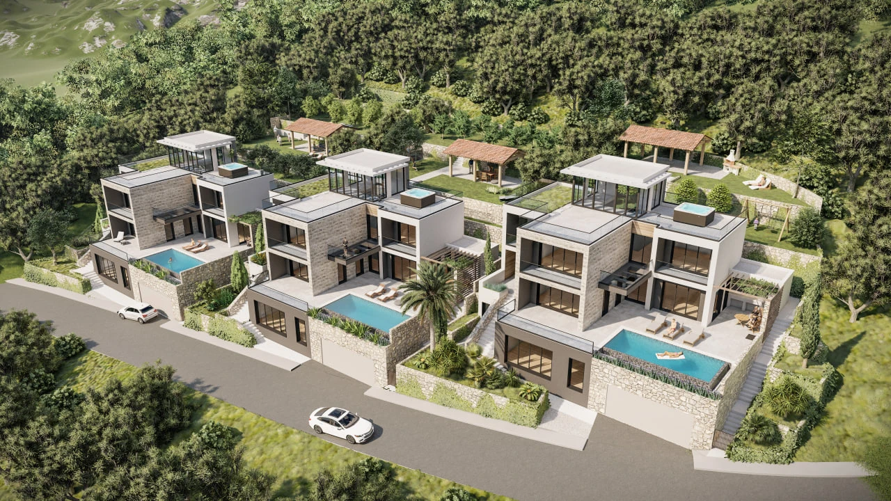 Luksuzni kompleks vila na prodaju – Tudorovići, Budvanska rivijera