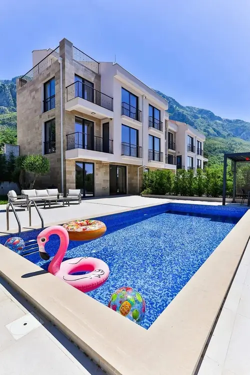 Exclusive Townhouses in an Olive Grove with Pools and Sea Views, Budva