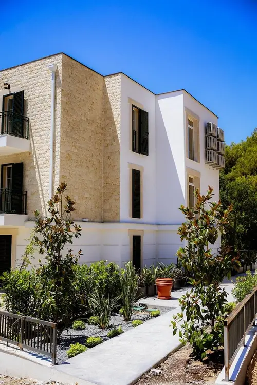 Two-Bedroom Apartment with Private Garden and Sea View, Tivat