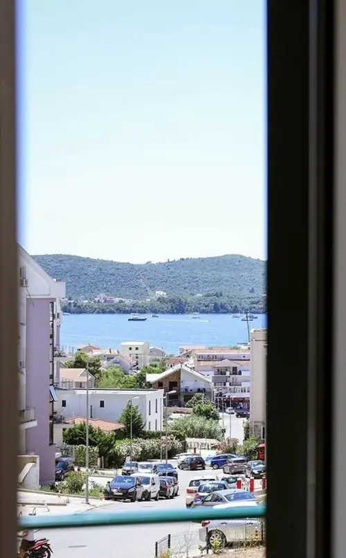 Two-Bedroom Apartment with Terrace and Sea View, Tivat