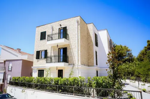 Two-Bedroom Apartment with Terrace and Sea View, Tivat
