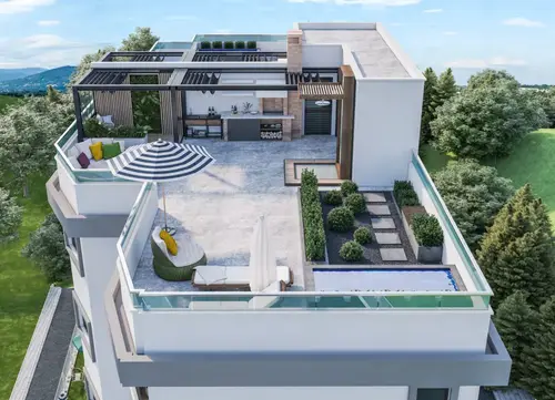4-Zimmer-Wohnung mit Panoramablick und Garage — Komoševina, Budva, Budva