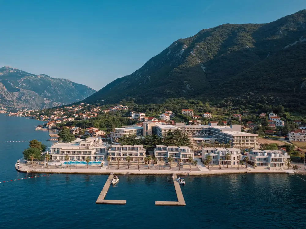 Waterfront Duplex Villa Apartment with Private Pool Access in Kotor Bay, Kotor